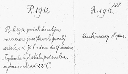 Mrazy leden 1912