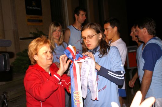 Místostarostka Ing. Pokorná předává štafetový kolík 