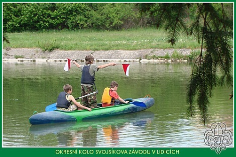 Vysílání zprávy pomocí praporků